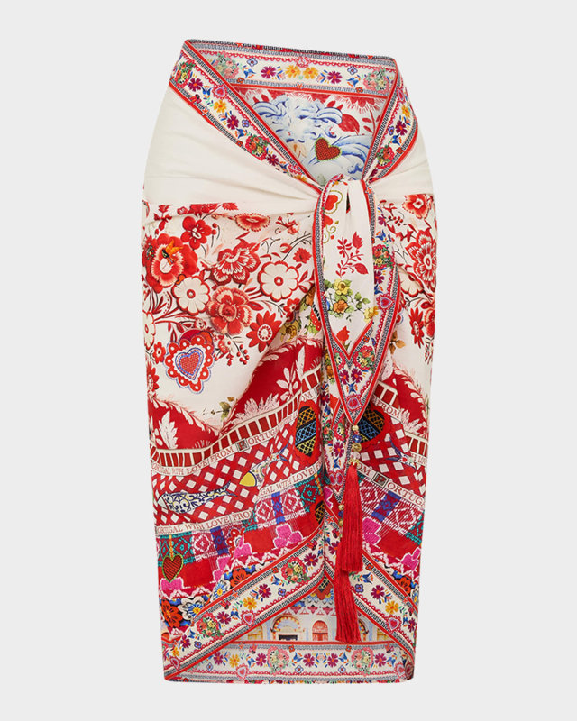 Faith, Luck & Justice Short Tassel Sarong Coverup